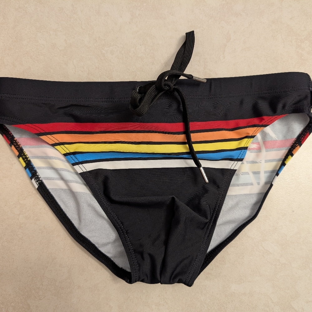 Andrew Christian striped swim briefs